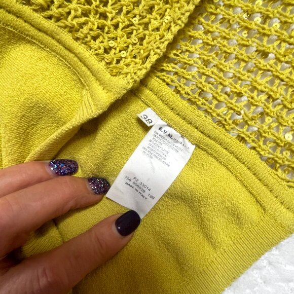 Gianni Versace sequin knitted sleeveless lime top IT 38 - Picture 13 of 15